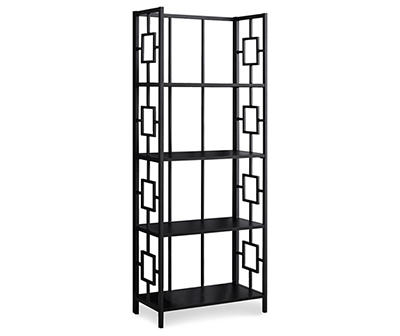 Black Square 4-Shelf Bookcase