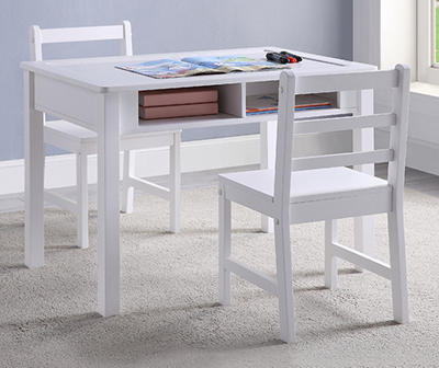 3PC WHITEBOARD TABLE SET WHITE L21