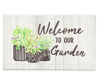 "Welcome to Our Garden" Doormat
