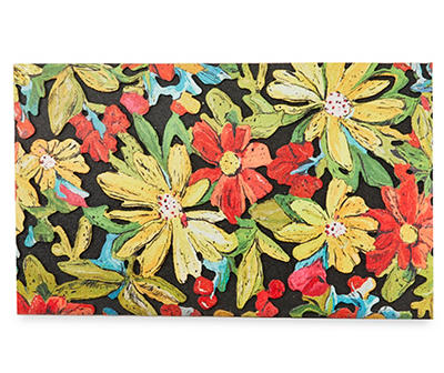 Floral Outdoor Doormat, (18” x 30”)