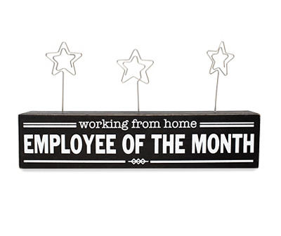 TABLETOP EMPLOYEE OF THE MONTH BLOCK