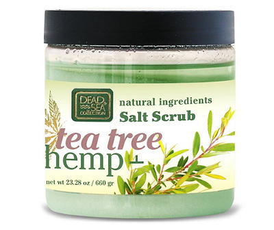 Tea Tree & Hemp Salt Scrub, 23.28 Oz.