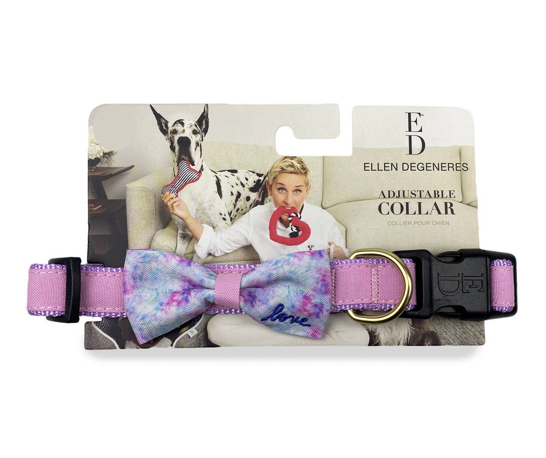 Dog s Small Pink Tie Dye Bowtie Collar