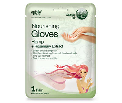Hemp & Rosemary Nourishing Gloves, 1-Pair