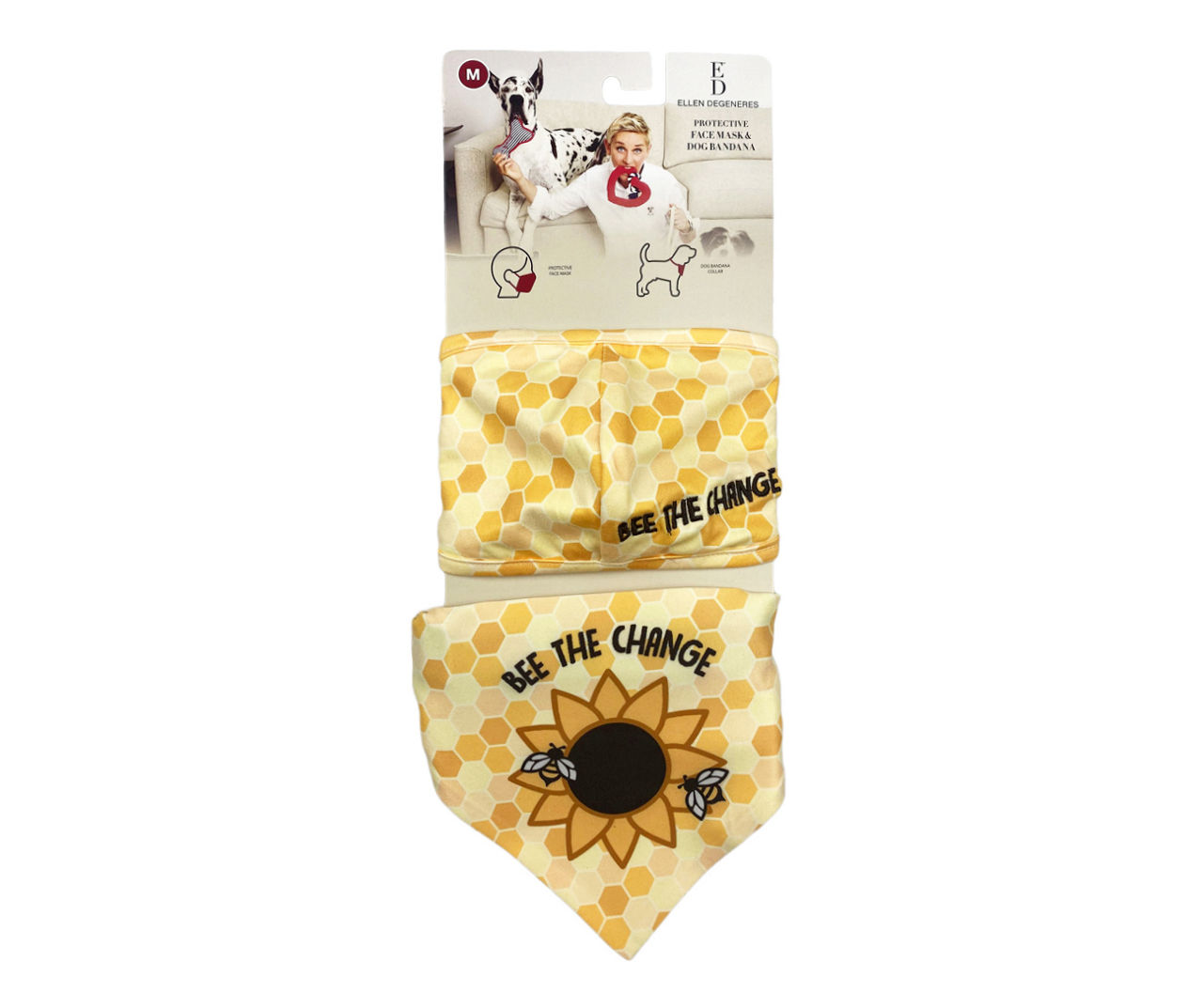 Honey Comb & Bees Dog Bandana