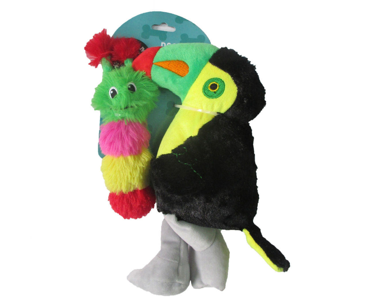 Toy Time Toucan & Worm Set of Dog Toys Big Lots