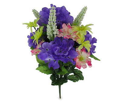 Mixed Purple Hydrangea & Daisy Flower Bouquet
