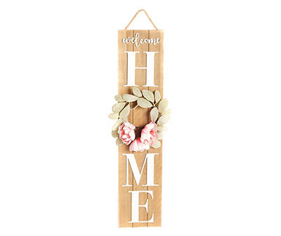 "Welcome Home" Framed Plaque with Wreath