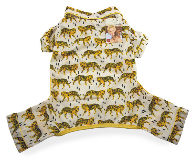 Dog's Large Tiger Print Pajamas
