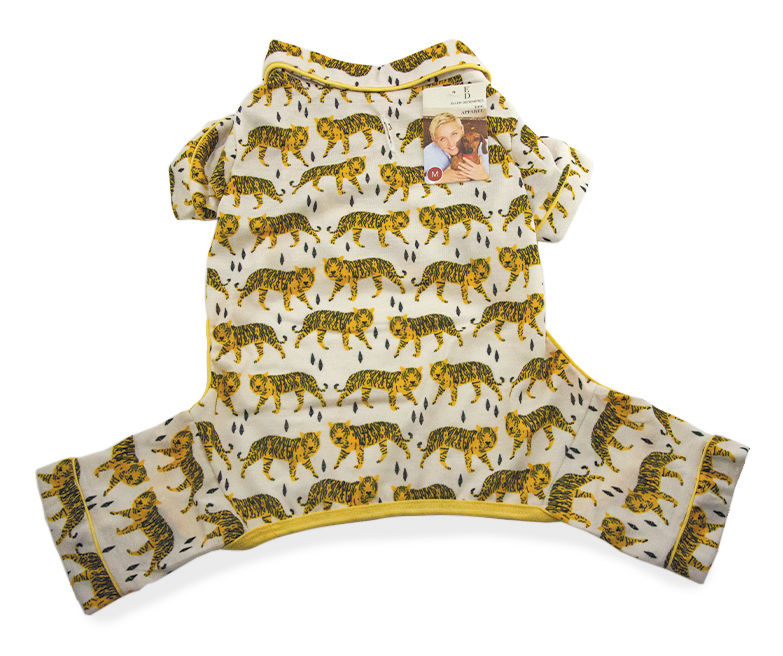 Dog's X-Small Tiger Print Pajamas