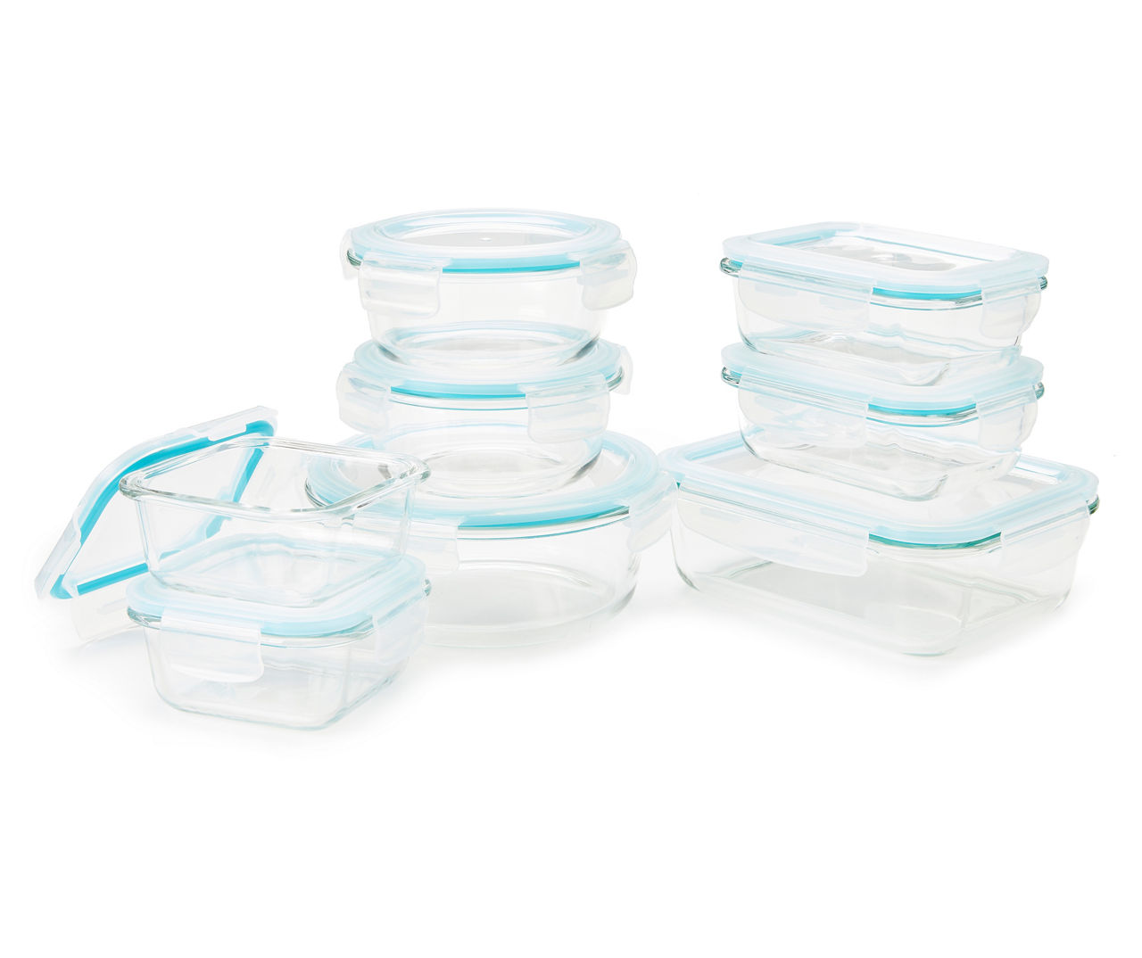Glass Food Container Set with Glass Lid, Large Size 3 Pack, Glass Food  Storage C 711181968156