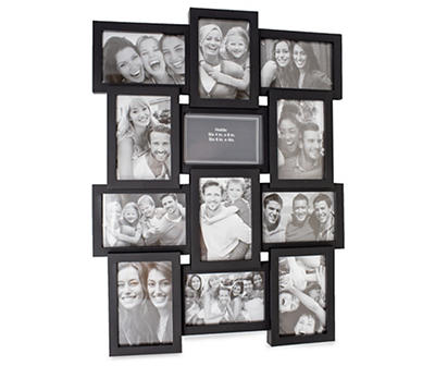 Black 12-Opening Collage Picture Frame