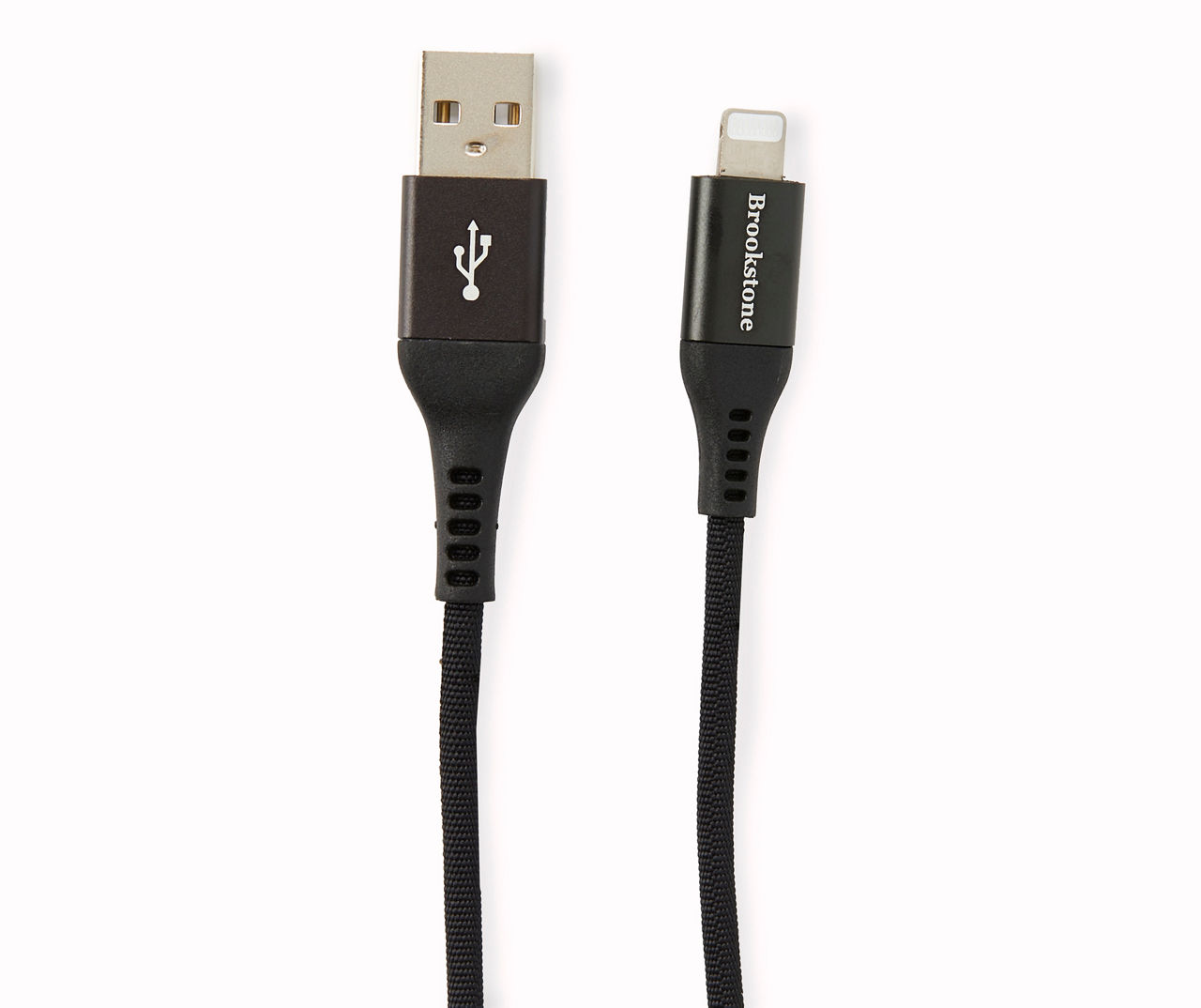 Brookstone Black Metallic Lightning 6 Nylon Cable Big Lots