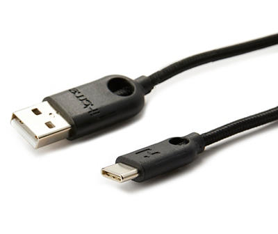 IH 6FT USB TYPE-C CBLE DUAL SR CBLE-BLK
