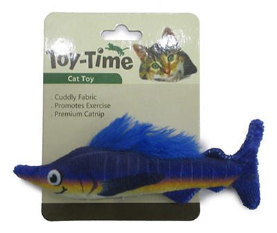 Blue Marlin Fish Cat Toy