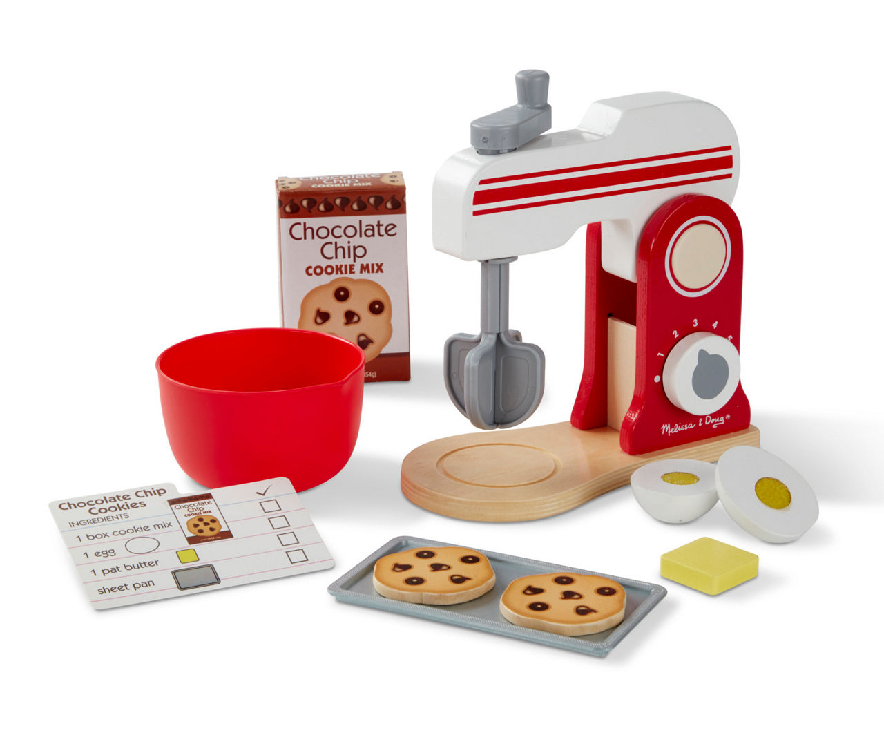 Melissa & Doug Bread & Bake Mixer 10-Piece Play Set