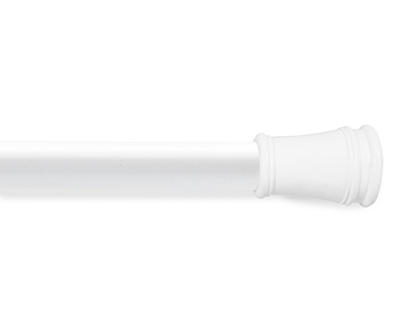Kenney� Twist & Fit? No Tools Rust-Proof Aluminum Shower Rod, 42-72", Pearl White