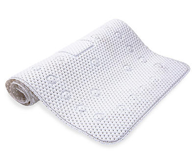 Kenney� microCLEAN? Antimicrobial Protection Cushioned Bath Mat, White, 15.5" W x 27.5" L