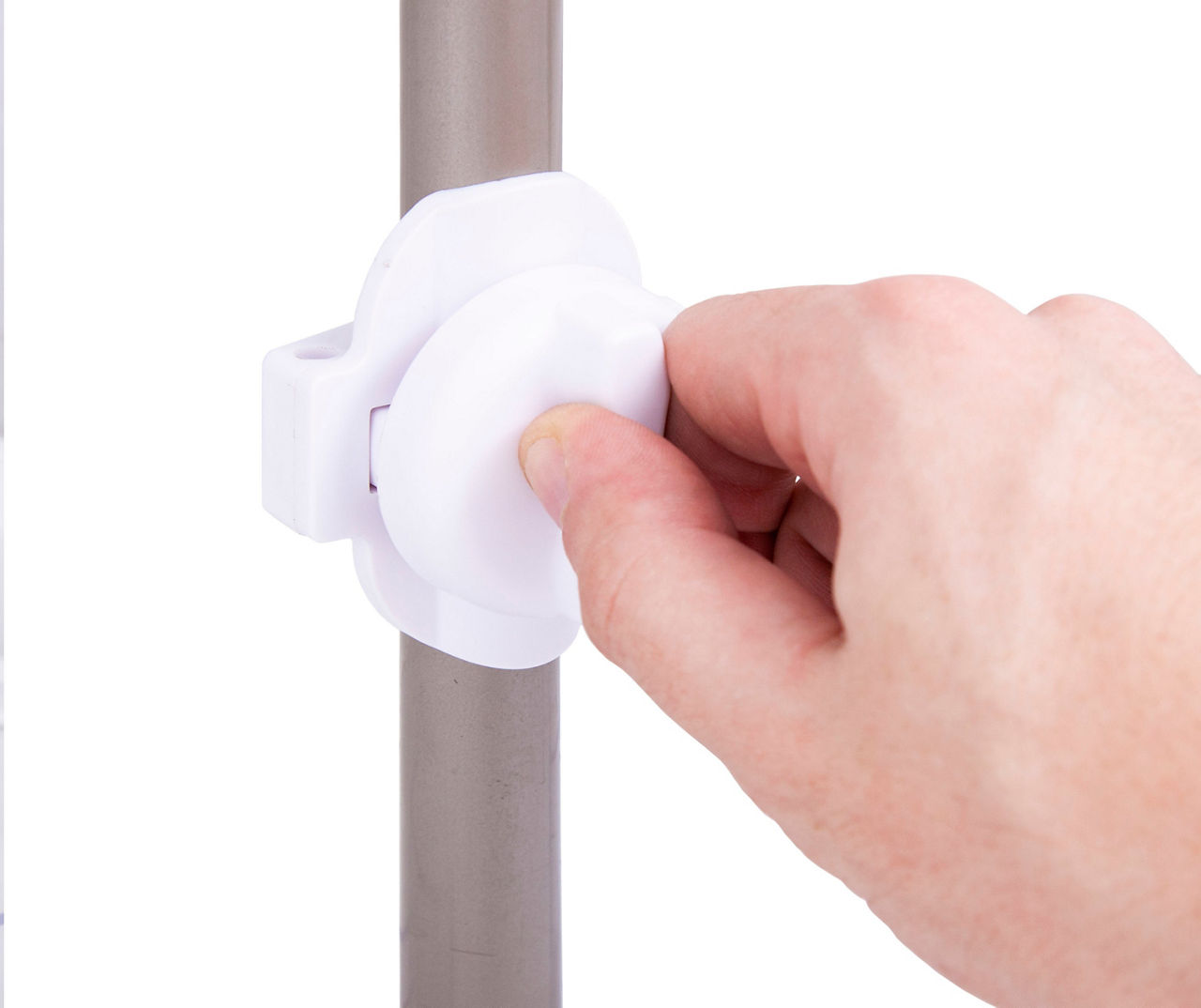 4-Way Adjustable Corner Pole Shower Caddy, Brushed Nickel - Stainless