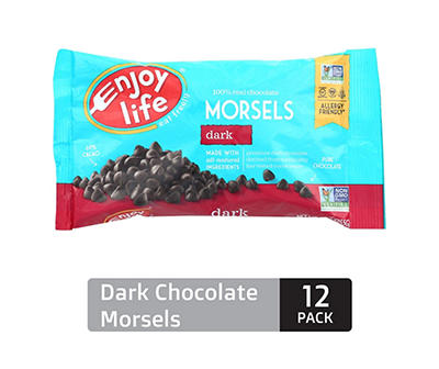 Dark Chocolate Morsels, Pack of 12