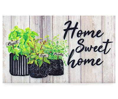"Home Sweet Home" Plants Doormat, (18" x 30")