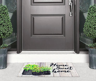 "Home Sweet Home" Plants Doormat, (18" x 30")