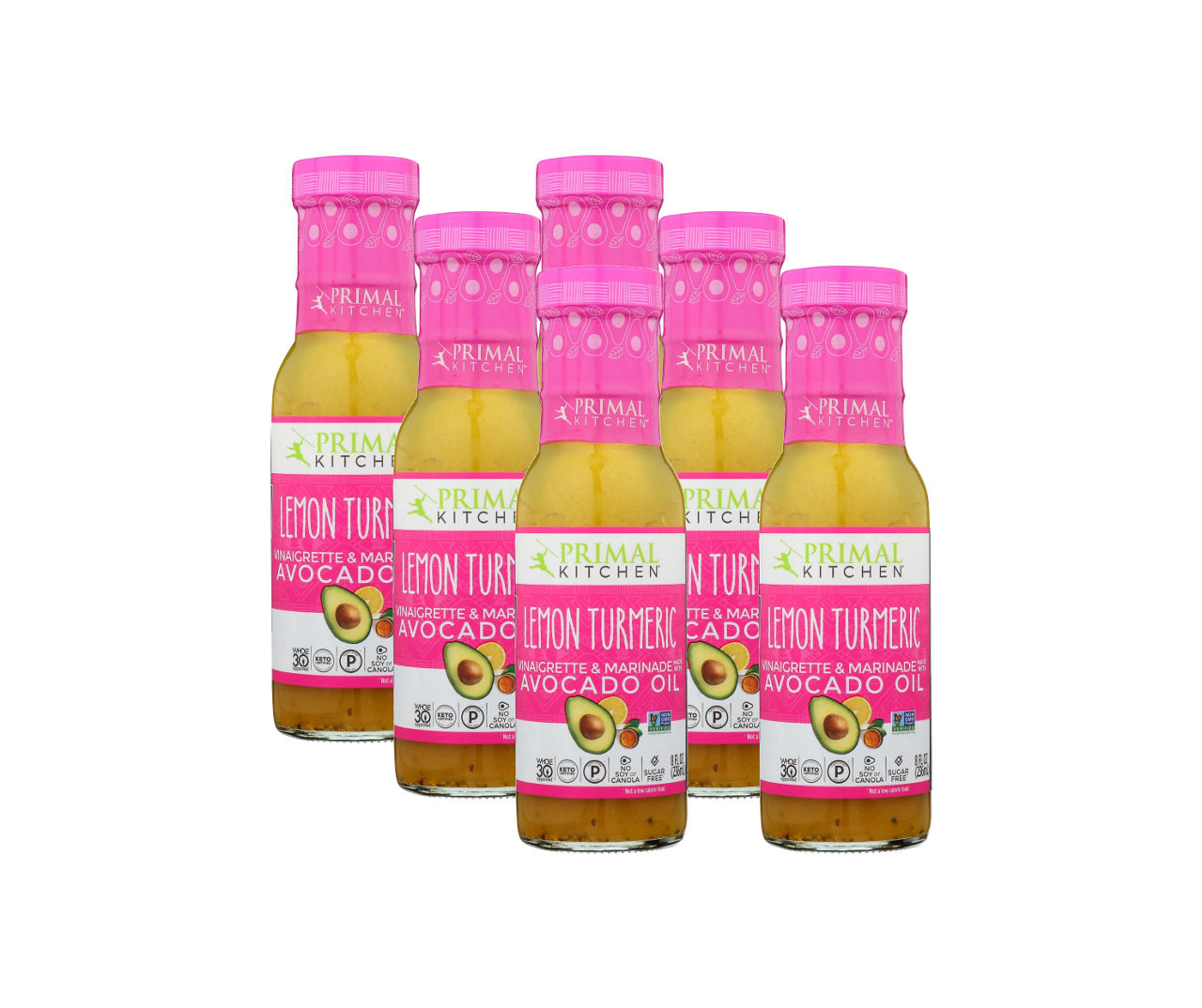 Primal Kitchen Lemon Turmeric Vinaigrette & Marinade, Pack of 6 Big Lots