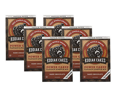 Dark Chocolate Power Cakes Flapjack And Waffle Mix, Pack of 6