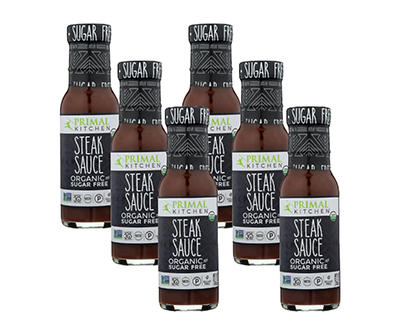 Primal Kitchen Organic & Sugar Free Steak Sauce, Pack of 6