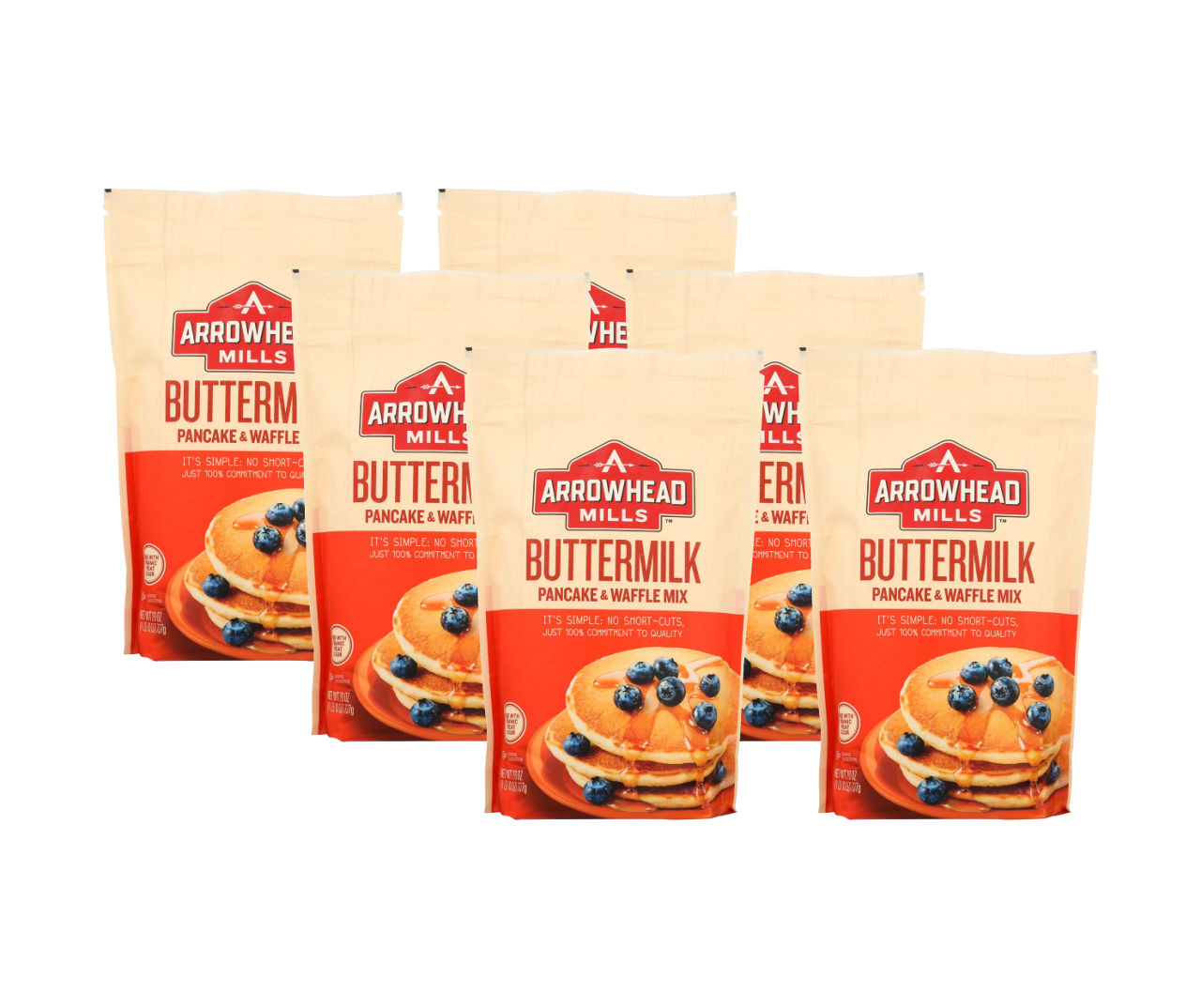 Arrowhead Mills Organic Buttermilk Pancake and Waffle Mix, Pack of 6 Big Lots