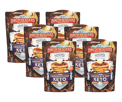Chocolate Chip Keto Pancake and Waffle Mix, Pack of 6