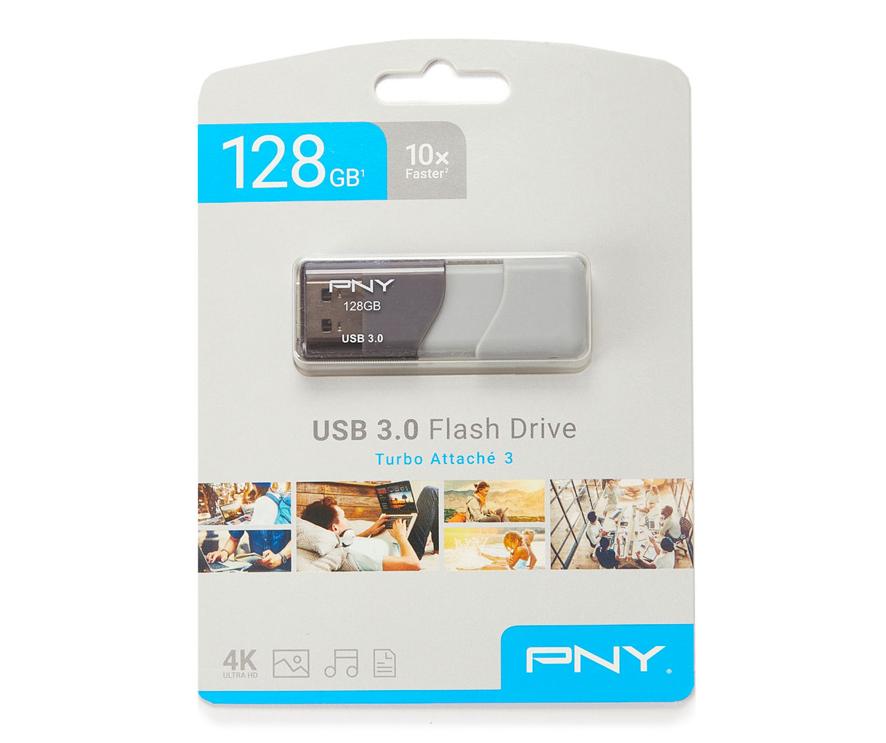 PNY 128GB Turbo Attache USB 3.0 Drive | Big