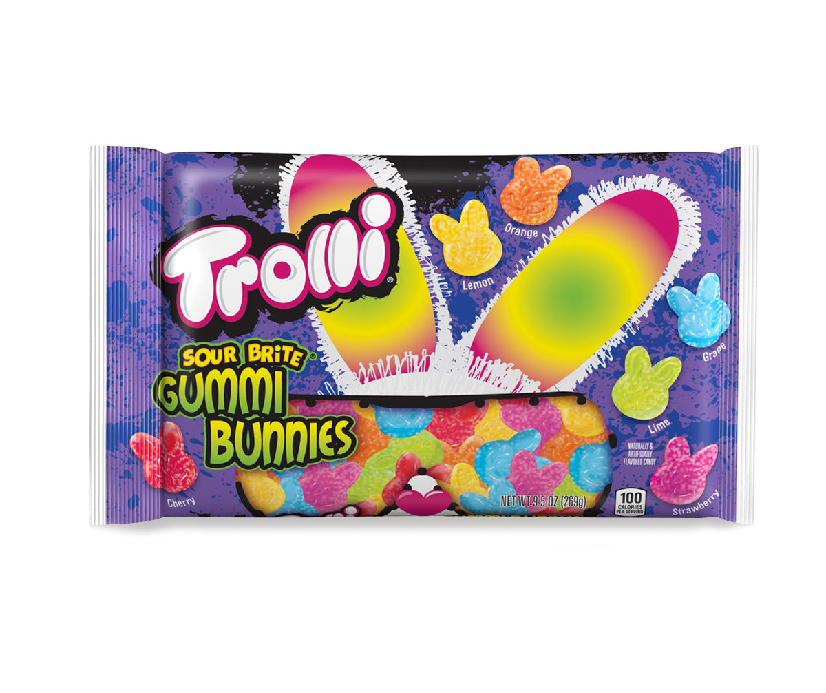 Trolli Sour Brite Gummi Bunnies Candy, 9.5 Oz.