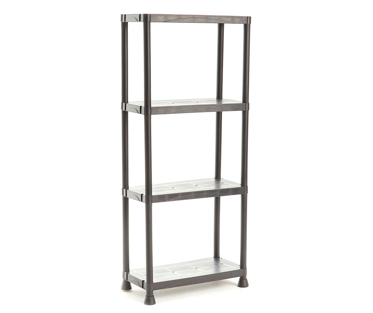 4-Tier Plastic Freestanding Shelving Unit Storage Shelf Shelves