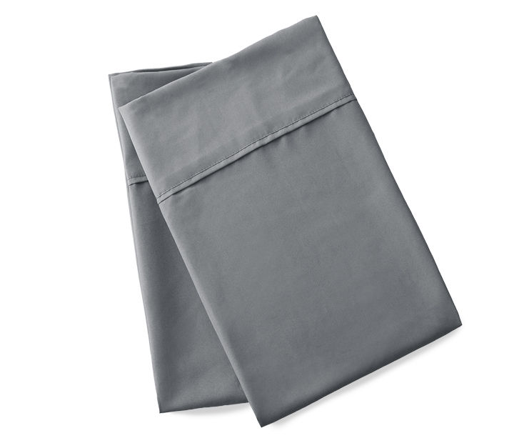 Real Living Gray Microfiber Standard Pillowcases, 2Pack Big Lots