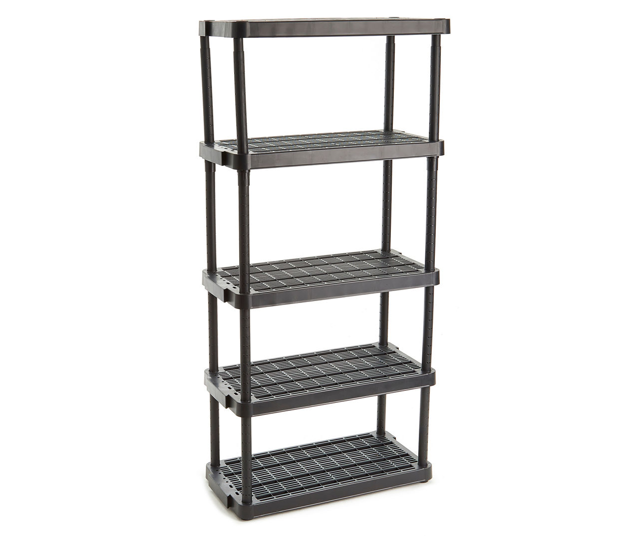 5 Tier Wide Wire Shelving Black - Brightroom™