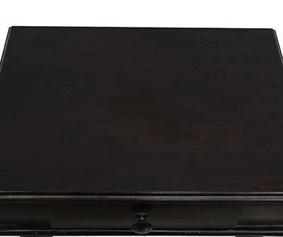 Black Single Drawer End Table