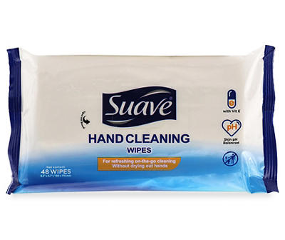 Hand Cleaning Wipes, 48-Count