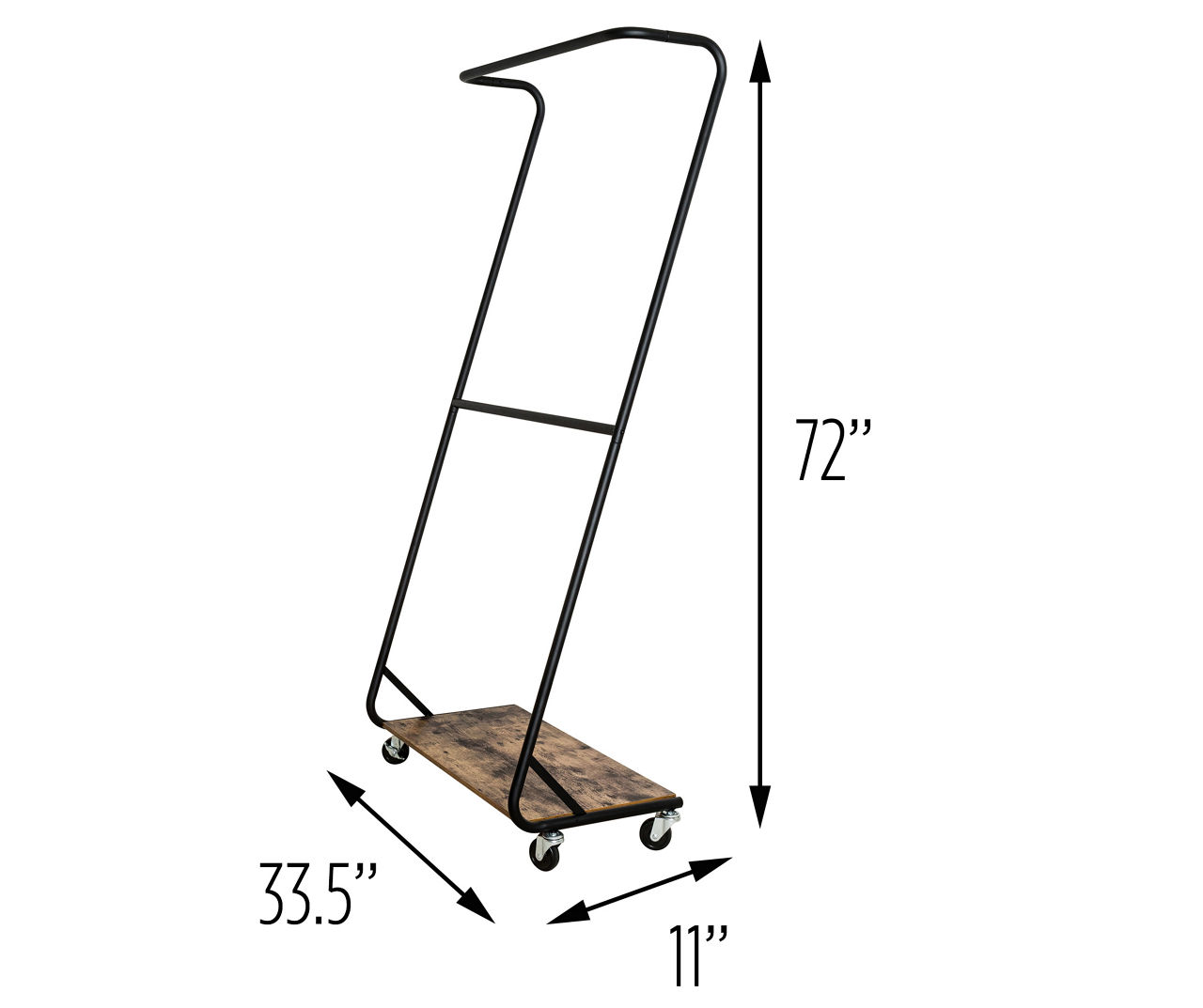 Rustic Z Frame Double Bar Garment Rack Big Lots