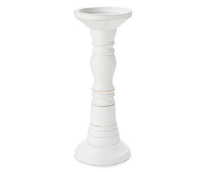 White Taper Pillar Candle Holder, (10