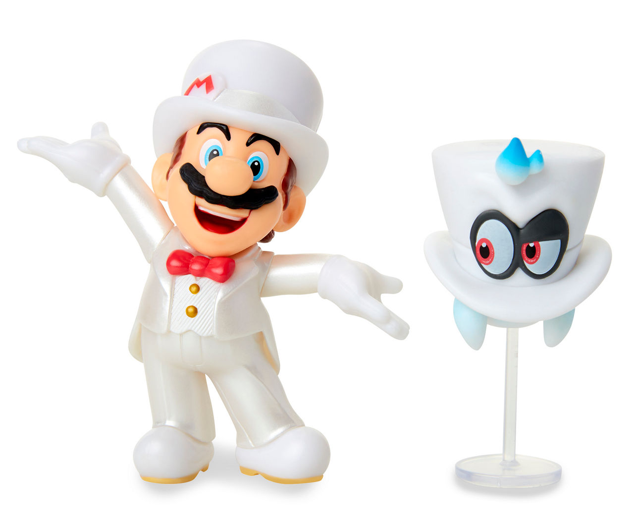 Super Mario Odyssey Wedding Outfit Mario & Cappy Figure Set | Big Lots