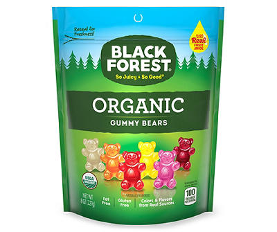 BLACK FOREST Organic Gummy Bears Candy 8 oz. Pouch