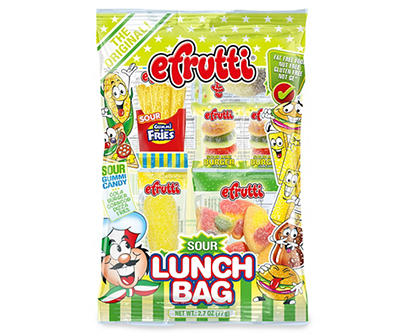 Sour Lunch Bag Gummi Candy, 2.7 Oz.