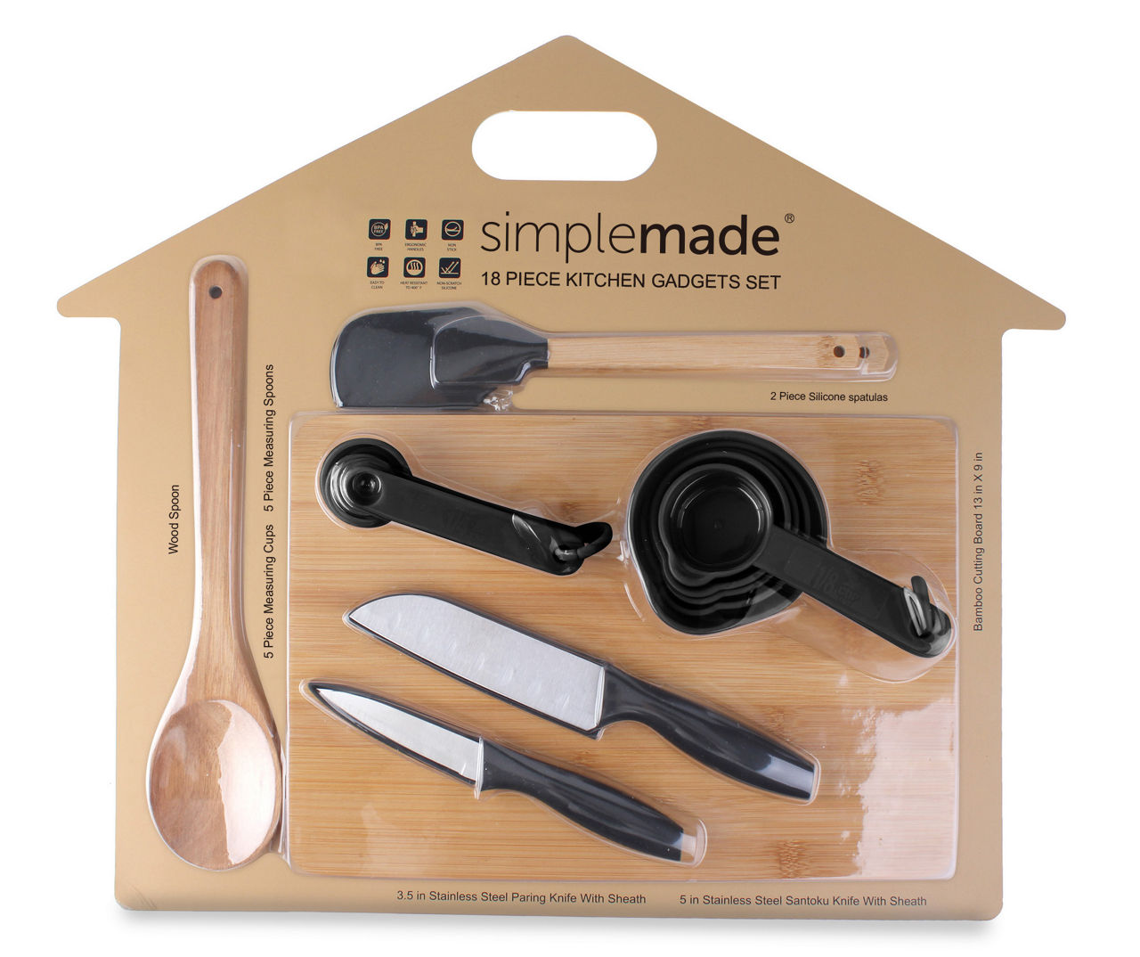 Simple Made 18-Piece Kitchen Gadgets Set