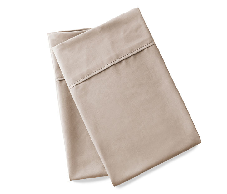 Light Tan Microfiber Standard Pillowcase Set