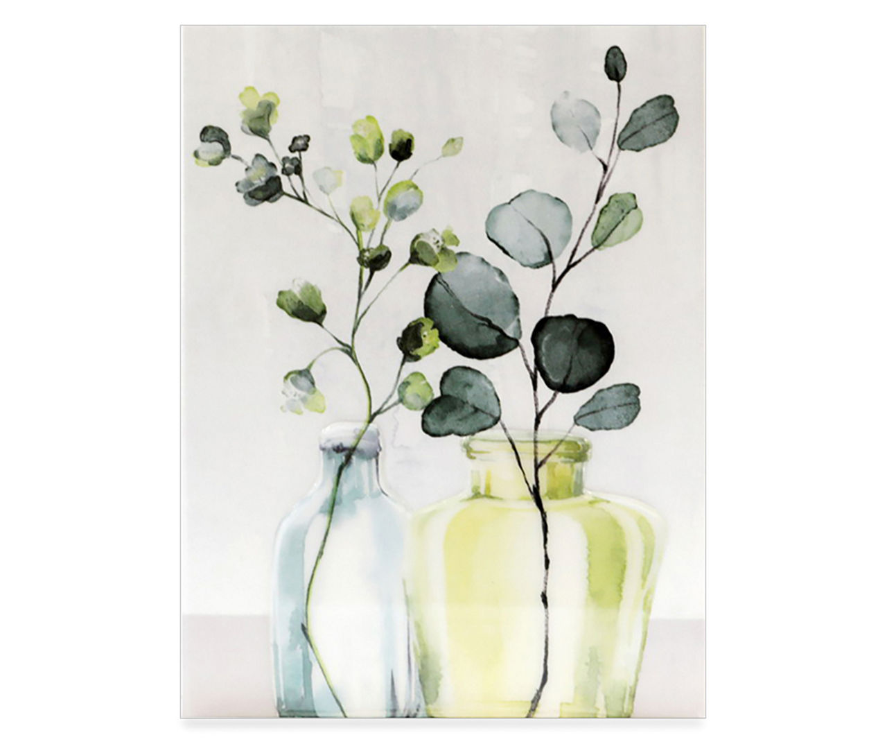 Watercolor Plants Wall Canvas 