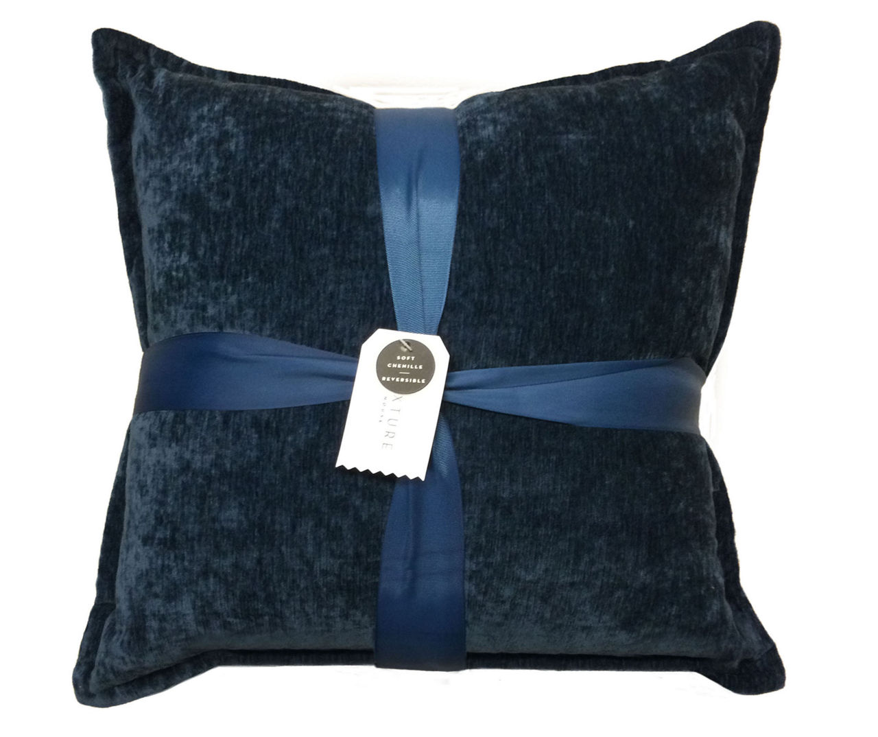 Lara Navy & Denim Blue Chenille Throw Pillow, 2Pack Big Lots