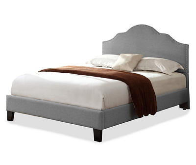 Lombard Light Gray Queen Upholstered Bed