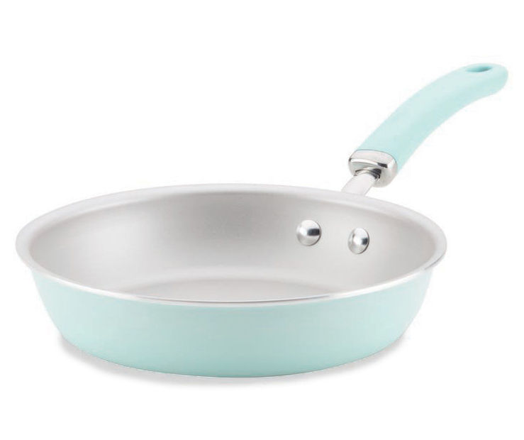 Rachael Ray Create Delicious Nonstick Cookware Pots and Pans Set, 13 Piece,  Light Blue Shimmer