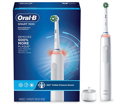 Oral-B Smart 1500 Electric Rechargeable Toothbrush, White
